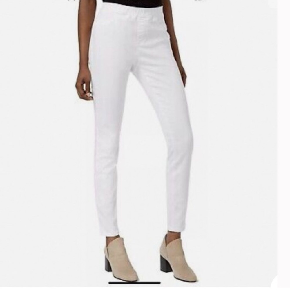 Eileen Fisher White Denim Pull-On Jeggings Size Small/Petite